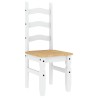 Ensemble à manger PANAMA 5 pcs blanc bois de pin massif 518705518705