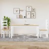 Ensemble à manger PANAMA 3 pcs blanc bois de pin massif 518706518706