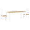 Ensemble à manger PANAMA 3 pcs blanc bois de pin massif 518706518706