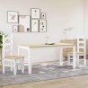 Ensemble à manger PANAMA 3 pcs blanc bois de pin massif 518706518706