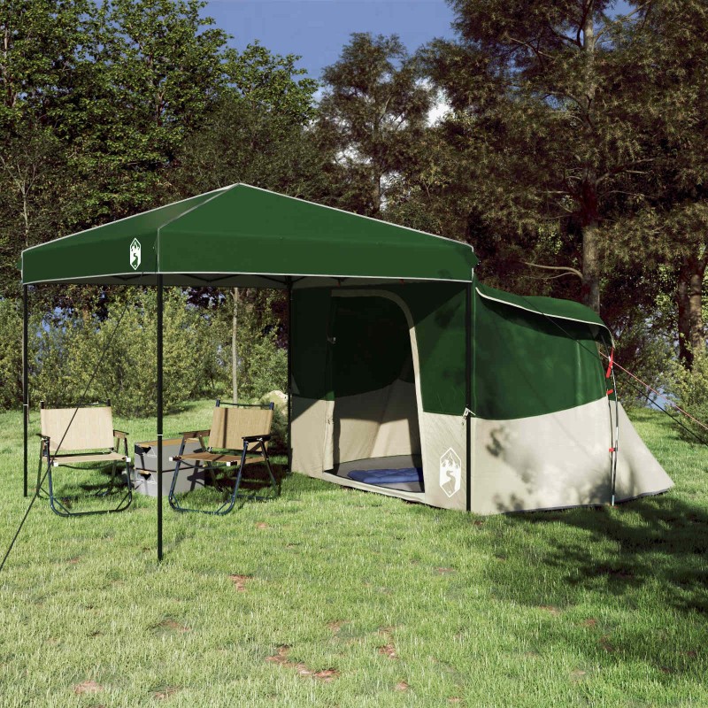 Ensemble de Tentes de Camping 2 pcs Vert Taffetas et Tissu 518708518708