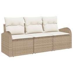 Ensemble de canapé de jardin Beige polyrotin 518717518717