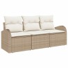 Ensemble de canapé de jardin Beige polyrotin 518717518717