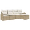 Ensemble de canapé de jardin Beige polyrotin 518729518729