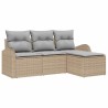 Ensemble de canapé de jardin Beige polyrotin 518730518730
