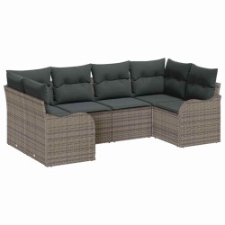 Ensemble de canapé de jardin Gris polyrotin 518745518745