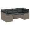 Ensemble de canapé de jardin Gris polyrotin 518745518745