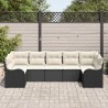 Ensemble de canapé de jardin Noir polyrotin 518761518761