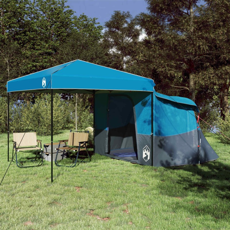 Ensemble de Tentes de Camping 2 pcs Bleu Taffetas et Tissu 518763518763