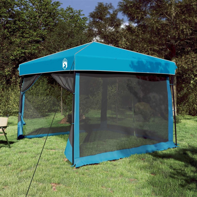 Ensemble de Tentes de Camping 2 pcs Bleu Taffetas et Tissu 518764518764