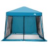 Ensemble de Tentes de Camping 2 pcs Bleu Taffetas et Tissu 518764518764