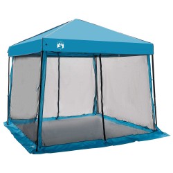 Ensemble de Tentes de Camping 2 pcs Bleu Taffetas et Tissu 518764518764