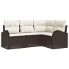 Ensemble de canapé de jardin Marron polyrotin 518792518792