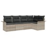 Ensemble de canapé de jardin avec coussin 5 pcs polyrotin 518803518803