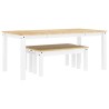 Ensemble à manger PANAMA 3 pcs blanc bois de pin massif 518835518835