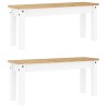 Ensemble à manger PANAMA 3 pcs blanc bois de pin massif 518835518835