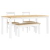 Ensemble à manger PANAMA 4 pcs blanc bois de pin massif 518836518836