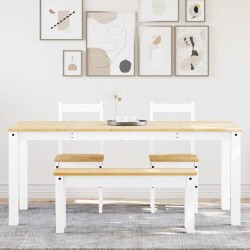 Ensemble à manger PANAMA 4 pcs blanc bois de pin massif 518836518836