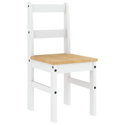 Ensemble à manger PANAMA 4 pcs blanc bois de pin massif 518836518836