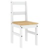Ensemble à manger PANAMA 4 pcs blanc bois de pin massif 518836518836