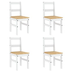Ensemble à manger PANAMA 5 pcs blanc bois de pin massif 518837518837