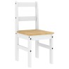 Ensemble à manger PANAMA 5 pcs blanc bois de pin massif 518837518837
