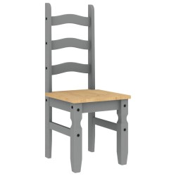 Ensemble à manger PANAMA 3 pcs gris bois de pin massif 518838518838