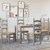 Ensemble à manger PANAMA 5 pcs gris bois de pin massif 518839518839