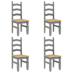 Ensemble à manger PANAMA 5 pcs gris bois de pin massif 518839518839