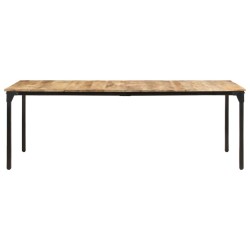 Table de salle à manger 220x100x76 cm Bois de manguier brut 518873518873