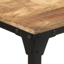 Table de salle à manger 140x70x76 cm Bois de manguier brut 518894518894