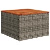 Salon de jardin 5 pcs avec coussins gris résine tressée 518980518980