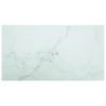 Dessus de table blanc 120x65 cm 8 mm verre trempé design marbre 519044519044