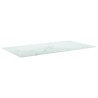 Dessus de table blanc 120x65 cm 8 mm verre trempé design marbre 519044519044