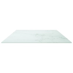 Dessus de table blanc 120x65 cm 8 mm verre trempé design marbre 519044519044