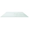 Dessus de table blanc 120x65 cm 8 mm verre trempé design marbre 519044519044