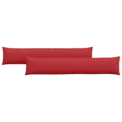 Coussins de canapé 2 pcs Rouge 200 x 40 cm tissu 519072519072