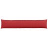 Coussins de canapé 2 pcs Rouge 200 x 40 cm tissu 519072519072
