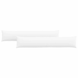 Coussins de canapé 2 pcs Blanc 200 x 40 cm tissu 519073519073