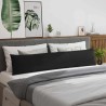 Coussins de canapé 2 pcs Noir 200 x 40 cm tissu 519076519076