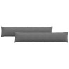 Coussins de canapé 2 pcs Gris foncé 200 x 40 cm tissu 519078519078
