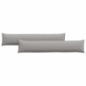 Coussins de canapé 2 pcs Gris nuage 200 x 40 cm tissu 519079519079