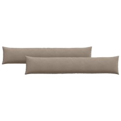 Coussins de canapé 2 pcs Taupe 200 x 40 cm tissu 519081519081