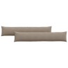 Coussins de canapé 2 pcs Taupe 200 x 40 cm tissu 519081519081