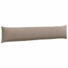 Coussins de canapé 2 pcs Taupe 200 x 40 cm tissu 519081519081