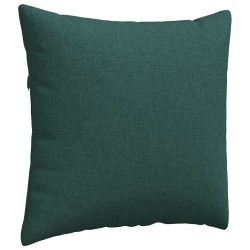 Coussins de canapé 2 pcs Vert foncé 45 x 45 cm tissu 519083519083