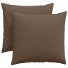 Coussins de canapé 2 pcs Marron 45 x 45 cm tissu 519084519084