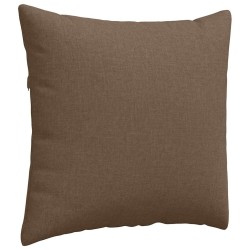 Coussins de canapé 2 pcs Marron 45 x 45 cm tissu 519084519084
