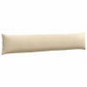 Coussins de canapé 2 pcs Crème 200 x 40 cm tissu 519086519086