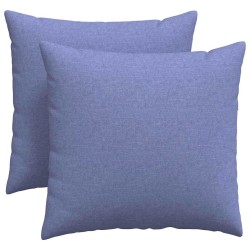 Coussins de canapé 2 pcs Bleu denim 45 x 45 cm tissu 519087519087